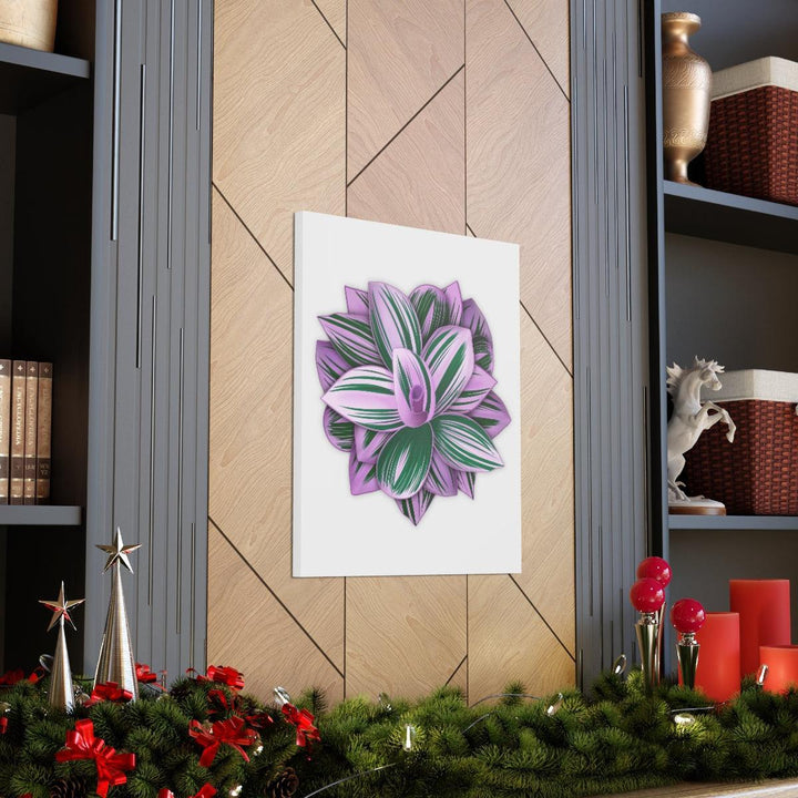 Tradescantia Nanouk Canvas – Botanical Canvas Art Print | Matte Finish Wall Decor - Laura Christine Photography & Design