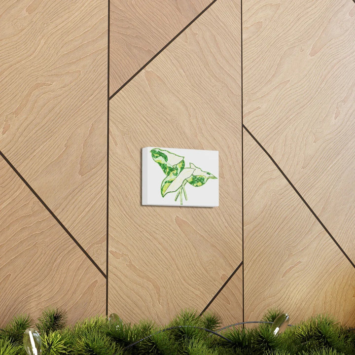 Marble Syngonium Canvas - Botanical Canvas Art Print | Durable Cotton Matte Finish - Laura Christine Photography & Design