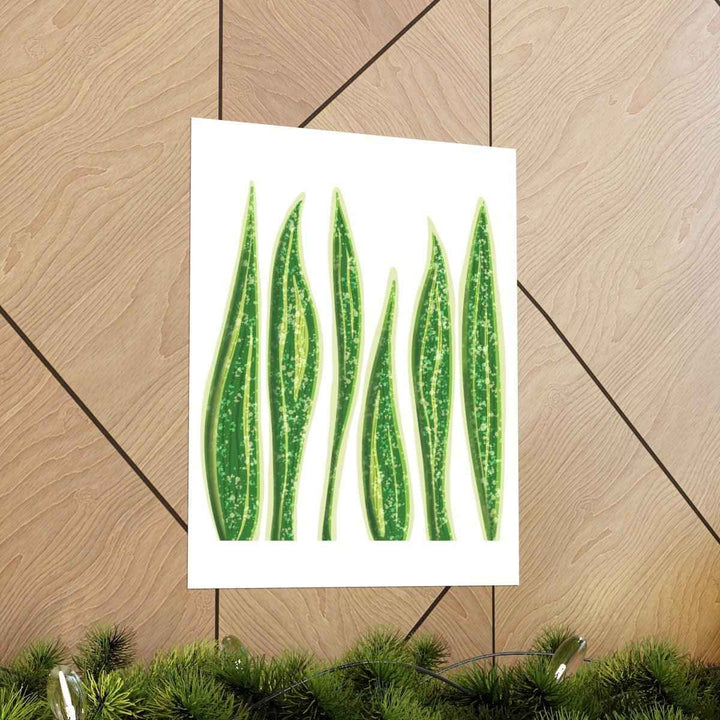 Snake Plant Print – Large Botanical Wall Art Poster | Matte Finish | Unframed