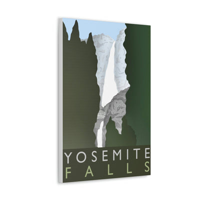 Yosemite Falls Minimalist Canvas, Canvas, Printify, Art & Wall Decor, Canvas, Hanging Hardware, Home & Living, Indoor, Laura Christine Photography & Design, laurachristinedesign.com