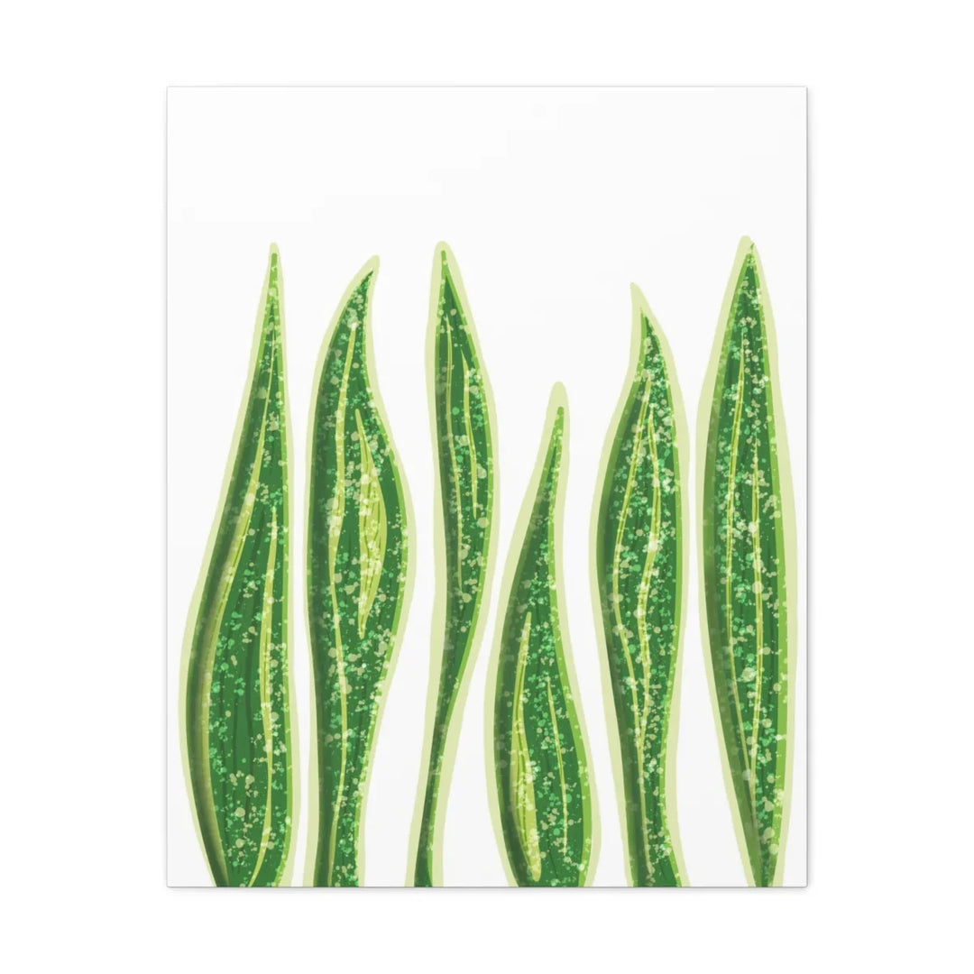 Snake Plant Canvas | Botanical Canvas Decor - Matte Finish Artwork for Living Room - Laura Christine Photography & Design