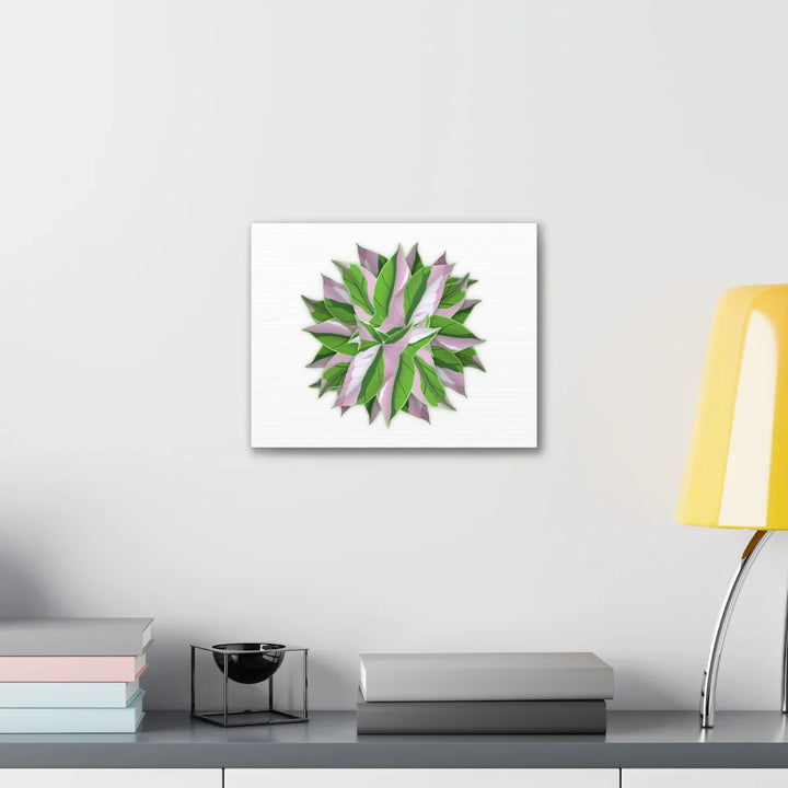 Tricolor Syngonium Canvas - Durable Canvas Art Print With Matte Finish & Botanical Design - Laura Christine Photography & Design