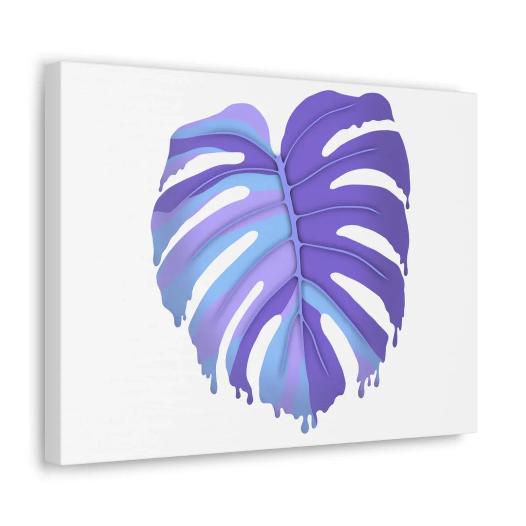 Purple Monstera Canvas - Modern Canvas Art Print | Botanical Wall Decor - Laura Christine Photography & Design