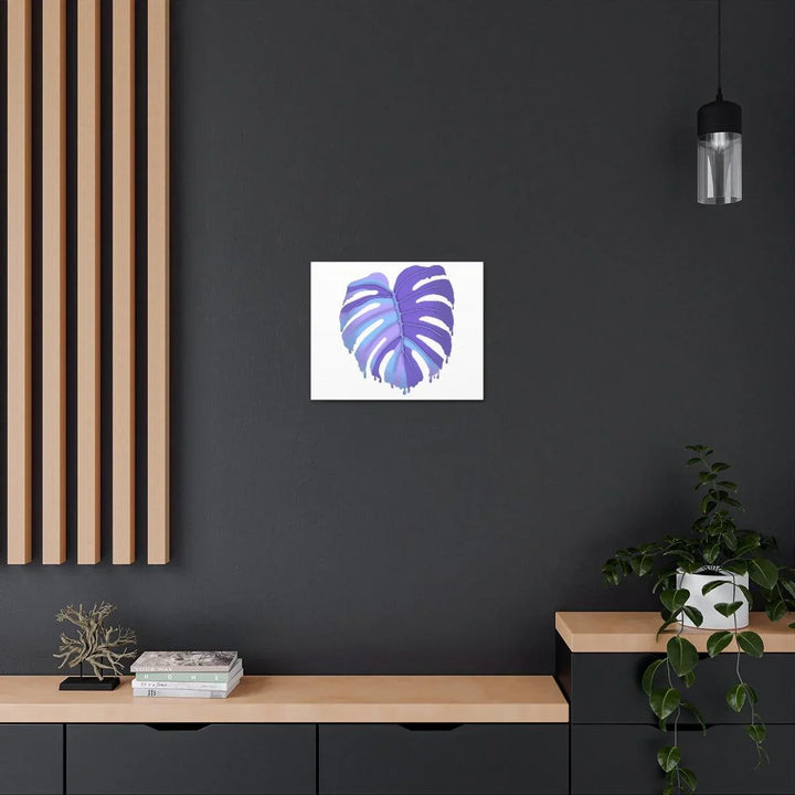 Purple Monstera Canvas - Modern Canvas Art Print | Botanical Wall Decor - Laura Christine Photography & Design