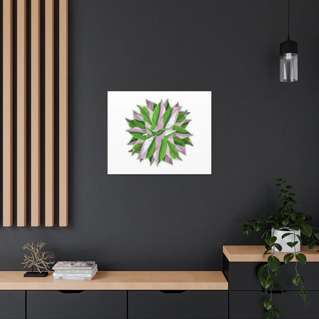 Tricolor Syngonium Canvas - Durable Canvas Art Print With Matte Finish & Botanical Design - Laura Christine Photography & Design