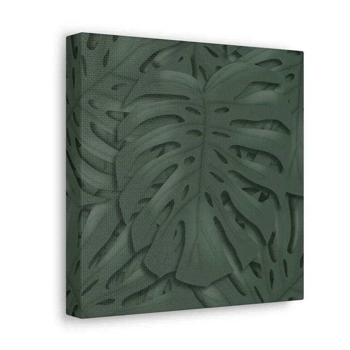 Monstera Canvas Art | Tropical Leaf Canvas Art Print - Matte Finish & Durable Cotton