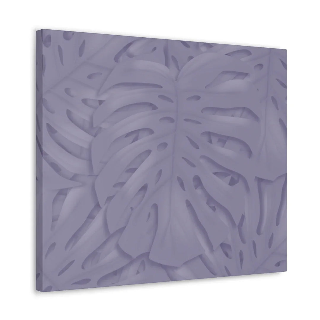 Violet Monstera Canvas – Durable Canvas Art Print With Matte Finish & Botanical Design