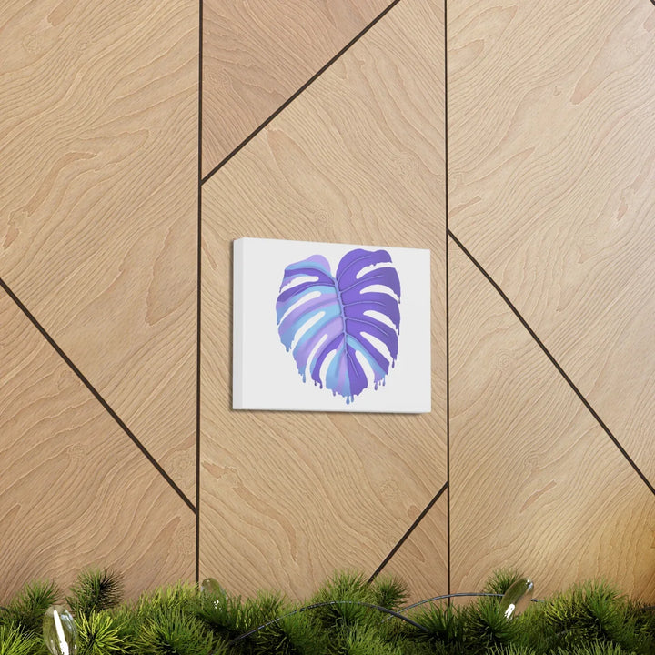 Purple Monstera Canvas - Modern Canvas Art Print | Botanical Wall Decor - Laura Christine Photography & Design