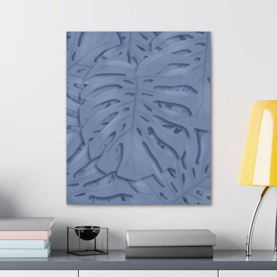 Slate Blue Monstera Canvas, Canvas, Laura Christine Photography & Design, Art & Wall Decor, Canvas, Hanging Hardware, Home & Living, Indoor, Laura Christine Photography & Design, laurachristinedesign.com