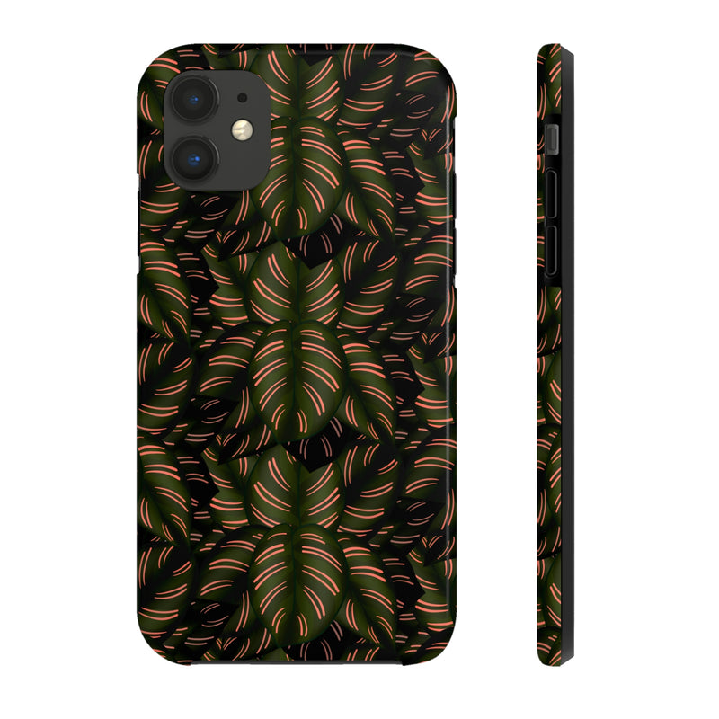 Calathea Pinstripe Phone Case, Phone Case, Printify, Accessories, Glossy, iPhone Cases, Matte, Phone accessory, Phone Cases, Samsung Cases, Laura Christine Photography & Design, laurachristinedesign.com