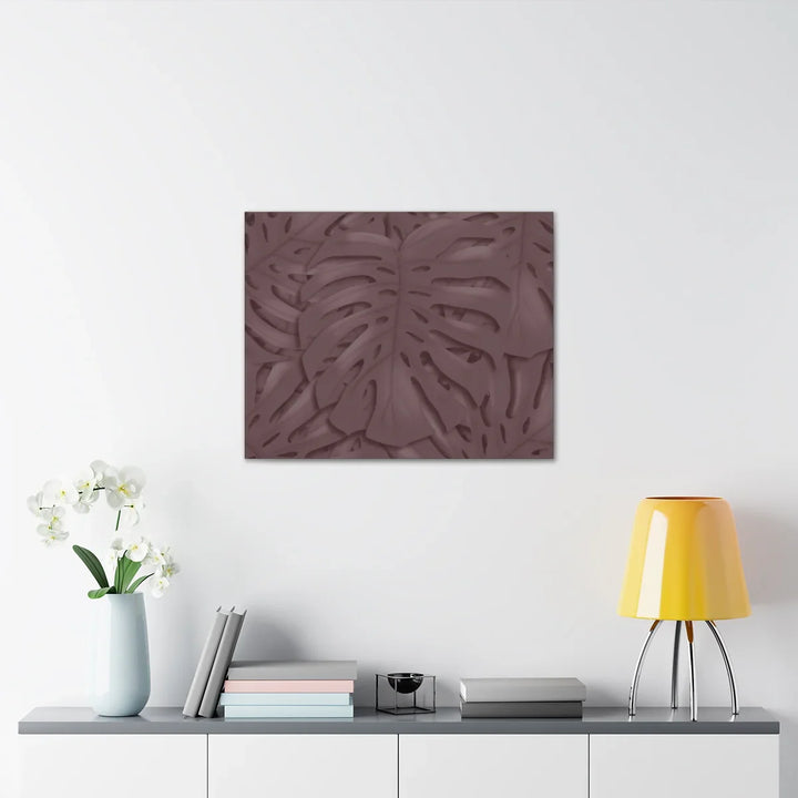 Monstera Canvas Art | Durable Matte Finish Canvas Art Print with Natural Leaf Hole Decor