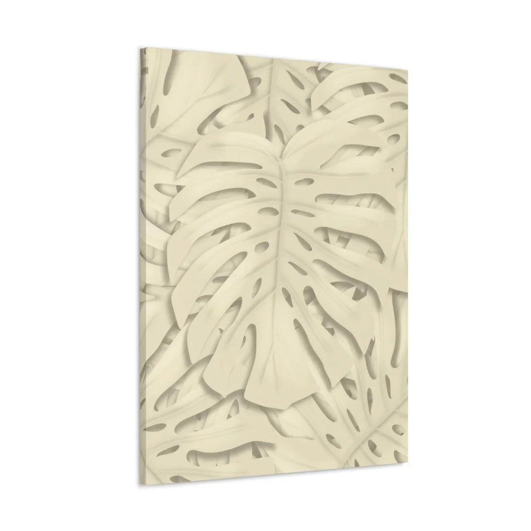 Soft Beige Monstera Canvas, Canvas, Laura Christine Photography & Design, Art & Wall Decor, Canvas, Hanging Hardware, Home & Living, Indoor, Laura Christine Photography & Design, laurachristinedesign.com