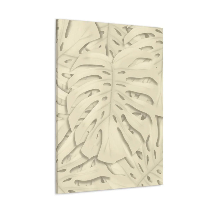 Soft Beige Monstera Canvas, Canvas, Laura Christine Photography & Design, Art & Wall Decor, Canvas, Hanging Hardware, Home & Living, Indoor, Laura Christine Photography & Design, laurachristinedesign.com