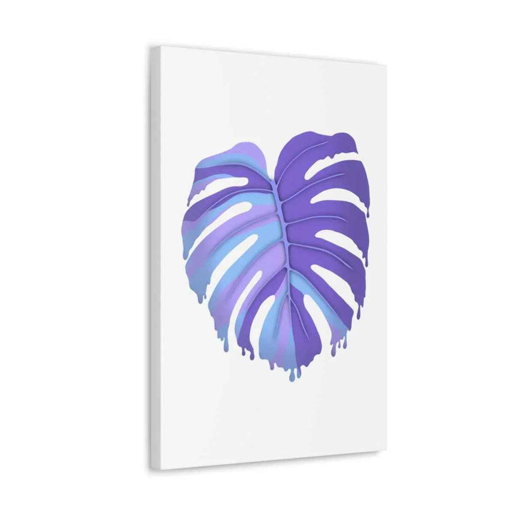 Purple Monstera Canvas - Modern Canvas Art Print | Botanical Wall Decor