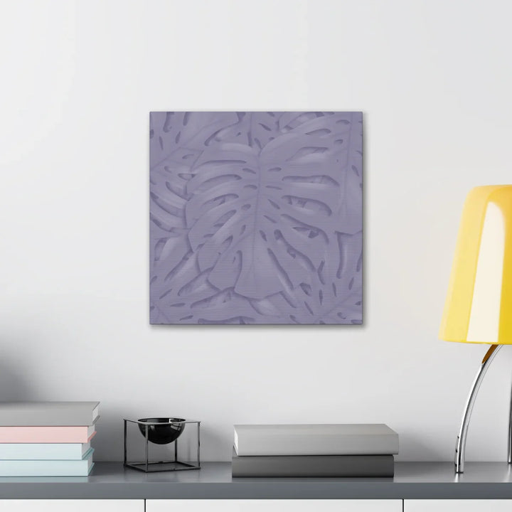 Violet Monstera Canvas – Durable Canvas Art Print With Matte Finish & Botanical Design
