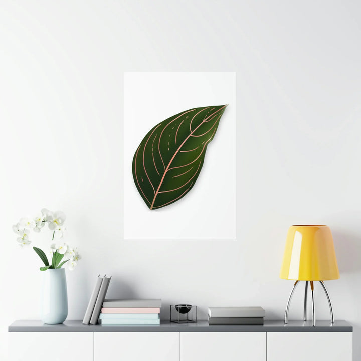 Aglaonema Rotundum Print – Botanical Wall Art on Museum Grade Paper | Unframed