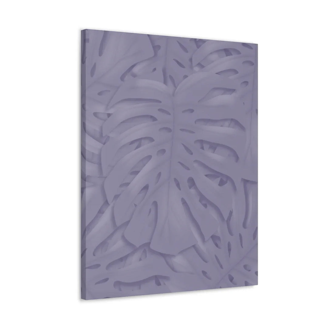 Violet Monstera Canvas – Durable Canvas Art Print With Matte Finish & Botanical Design