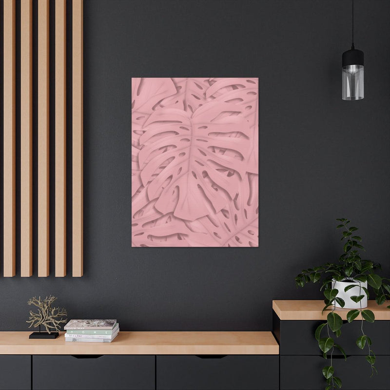 Soft Pink Monstera Canvas, Canvas, Laura Christine Photography & Design, Art & Wall Decor, Canvas, Hanging Hardware, Home & Living, Indoor, Laura Christine Photography & Design, laurachristinedesign.com