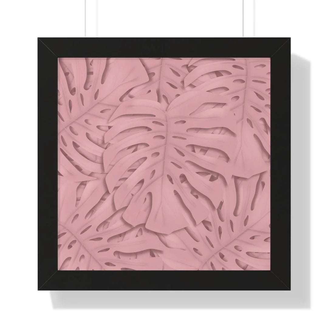 Soft Pink Monstera Framed Print, Poster, Laura Christine Photography & Design, Framed, Home & Living, Indoor, Paper, Posters, Laura Christine Photography & Design, laurachristinedesign.com