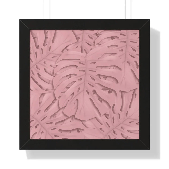 Soft Pink Monstera Framed Print, Poster, Laura Christine Photography & Design, Framed, Home & Living, Indoor, Paper, Posters, Laura Christine Photography & Design, laurachristinedesign.com