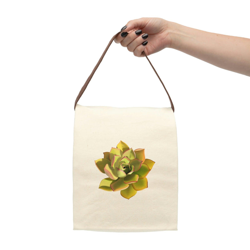 Noble Aeonium Succulent Lunch Bag, Bags, Printify, Accessories, Bags, Dining, DTG, Home & Living, Kitchen, Kitchen Accessories, Lunch bag, Reusable, Totes, Laura Christine Photography & Design, laurachristinedesign.com