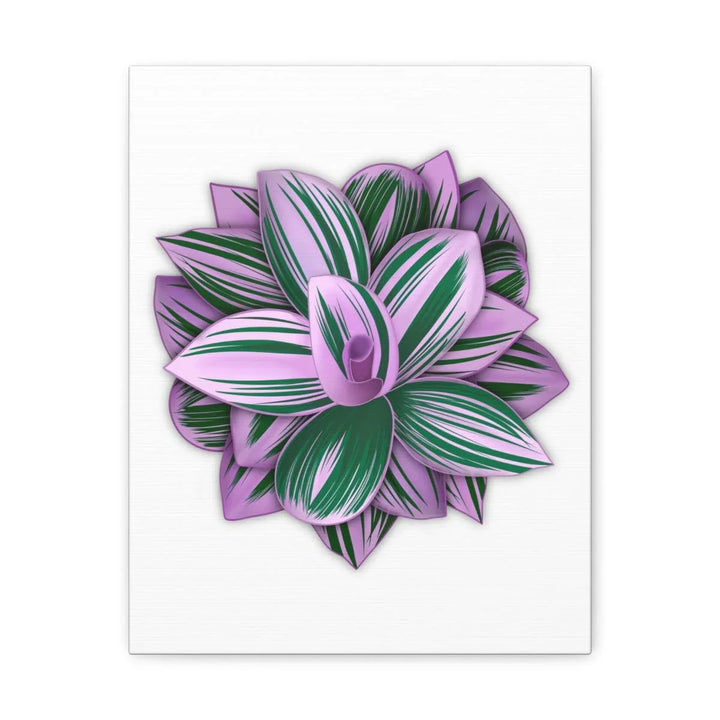Tradescantia Nanouk Canvas – Botanical Canvas Art Print | Matte Finish Wall Decor - Laura Christine Photography & Design