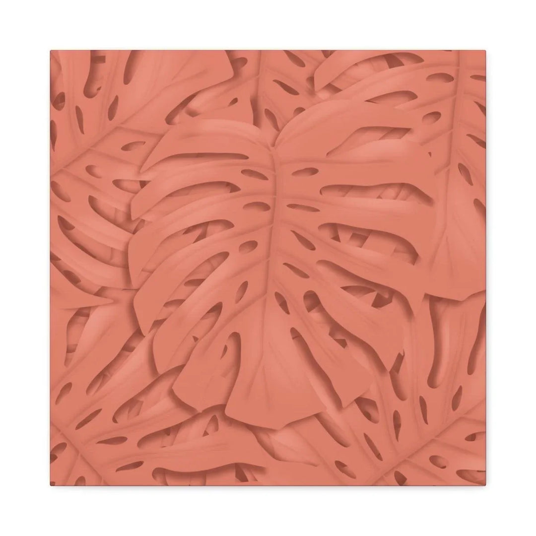 Coral Monstera Canvas, Canvas, Laura Christine Photography & Design, Art & Wall Decor, Canvas, Hanging Hardware, Home & Living, Indoor, Laura Christine Photography & Design, laurachristinedesign.com