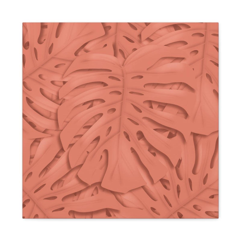 Coral Monstera Canvas, Canvas, Laura Christine Photography & Design, Art & Wall Decor, Canvas, Hanging Hardware, Home & Living, Indoor, Laura Christine Photography & Design, laurachristinedesign.com