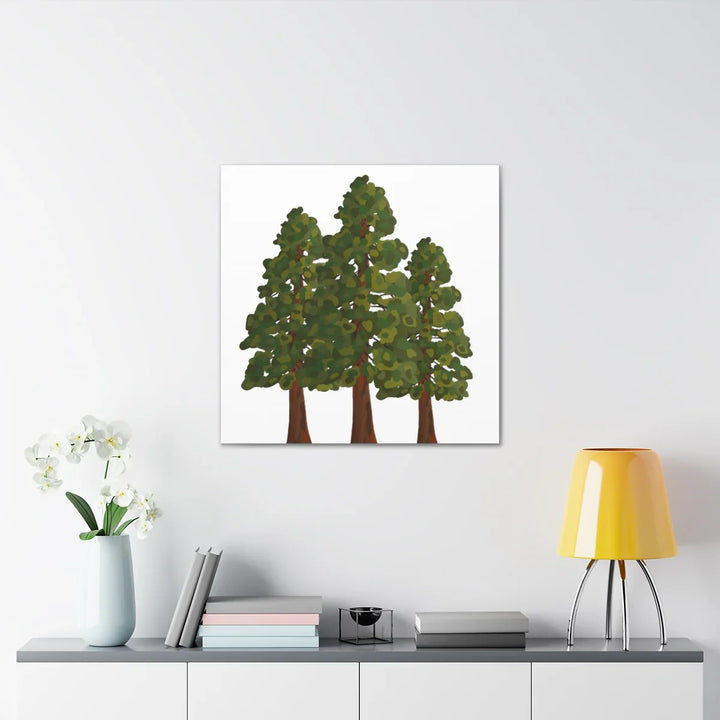 Coastal Redwoods Canvas - Stretched Cotton Canvas Art Print | Matte Finish Wall Hanging Artwork