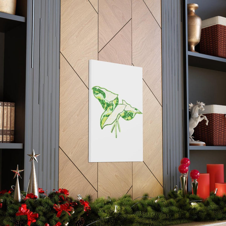 Marble Syngonium Canvas - Botanical Canvas Art Print | Durable Cotton Matte Finish - Laura Christine Photography & Design