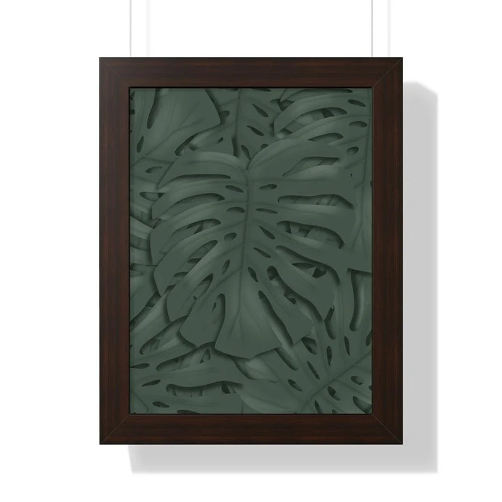 Deep Green Monstera Framed Print, Poster, Laura Christine Photography & Design, Framed, Home & Living, Indoor, Paper, Posters, Laura Christine Photography & Design, laurachristinedesign.com