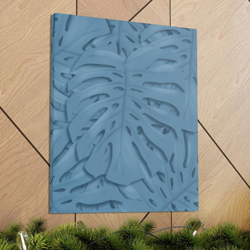 Cerulean Blue Monstera Canvas, Canvas, Laura Christine Photography & Design, Art & Wall Decor, Canvas, Hanging Hardware, Home & Living, Indoor, Laura Christine Photography & Design, laurachristinedesign.com