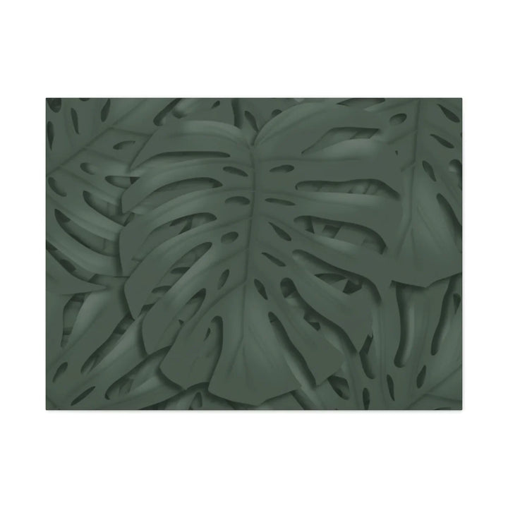 Monstera Canvas Art | Tropical Leaf Canvas Art Print - Matte Finish & Durable Cotton