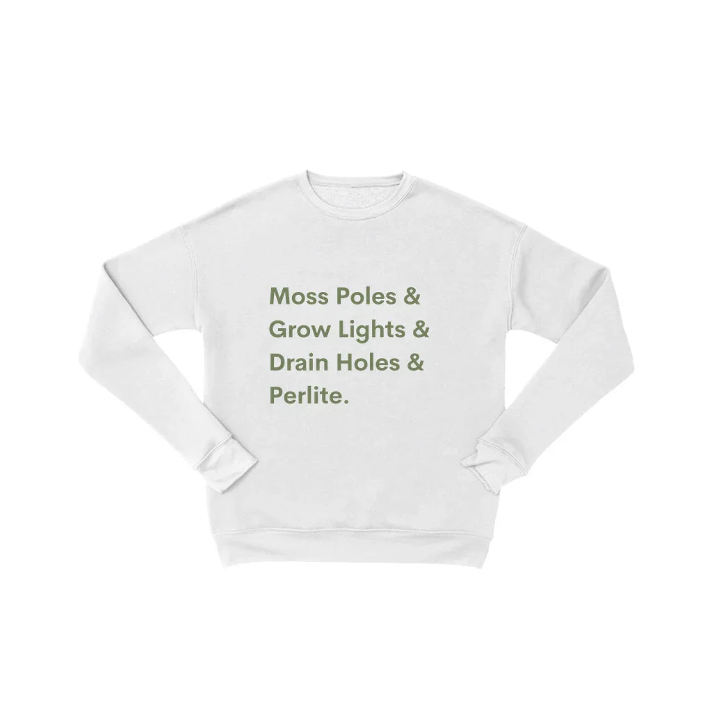 House Plant Sweatshirt – Cozy Cotton Fleece Pullover for Plant Lovers