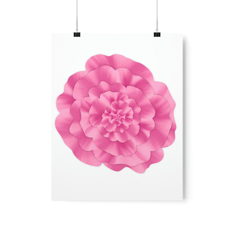 Abstract Peony Flower Print, Poster, Printify, Back to School, Home & Living, Indoor, Matte, Paper, Posters, Valentine&