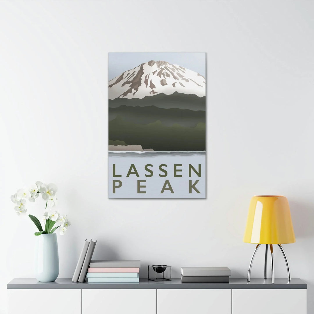 Lassen Peak Minimalist Canvas, Canvas, Printify, Art & Wall Decor, Canvas, Hanging Hardware, Home & Living, Indoor, Laura Christine Photography & Design, laurachristinedesign.com