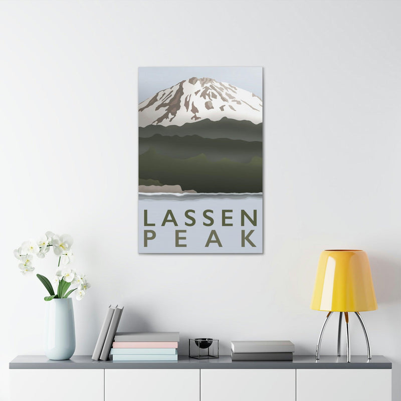 Lassen Peak Minimalist Canvas, Canvas, Printify, Art & Wall Decor, Canvas, Hanging Hardware, Home & Living, Indoor, Laura Christine Photography & Design, laurachristinedesign.com