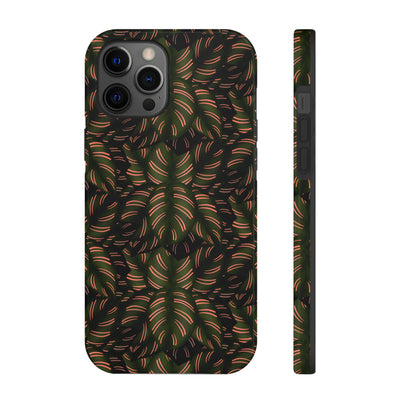 Calathea Pinstripe Phone Case, Phone Case, Printify, Accessories, Glossy, iPhone Cases, Matte, Phone accessory, Phone Cases, Samsung Cases, Laura Christine Photography & Design, laurachristinedesign.com