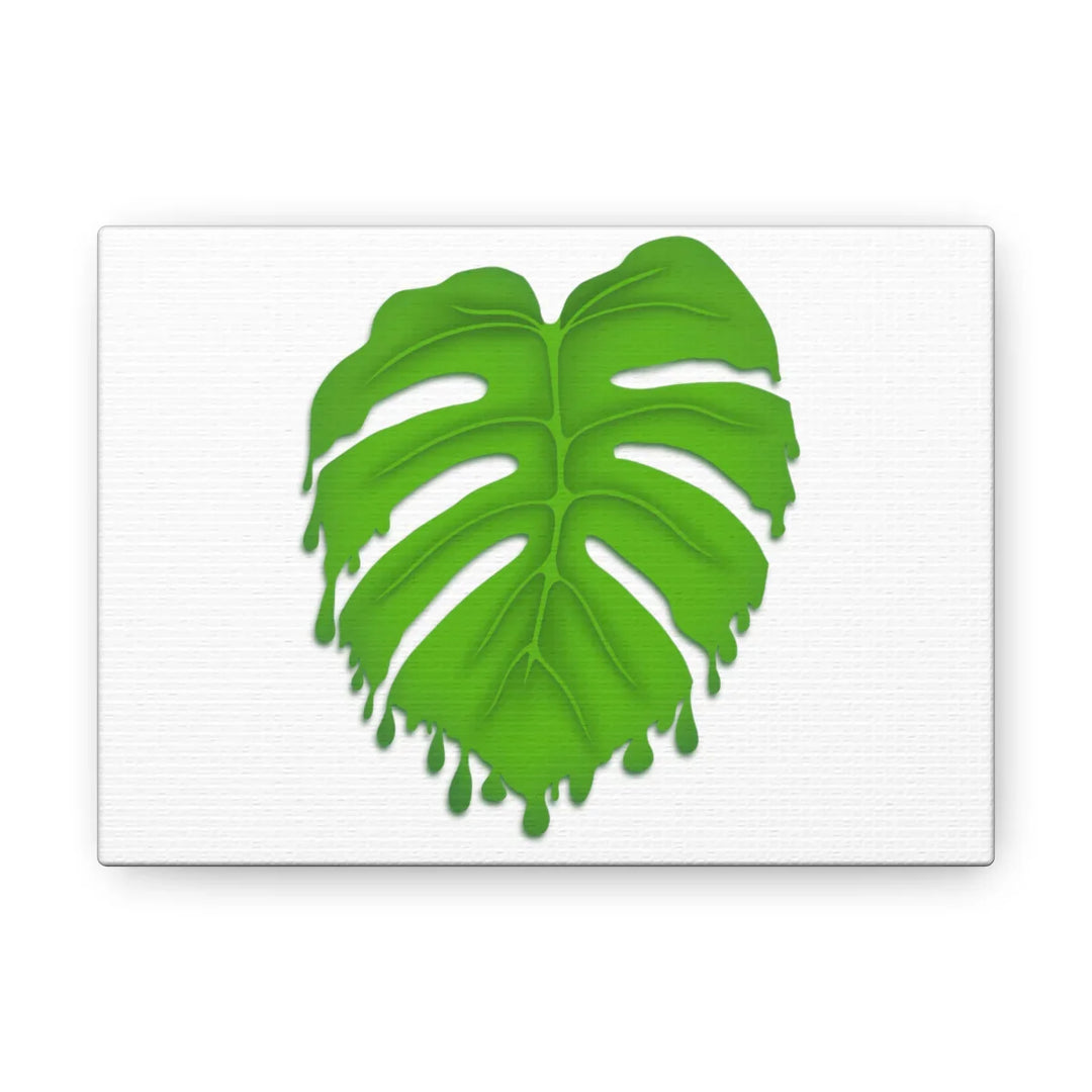 Melting Monstera Canvas | Large Botanical Canvas Art Print With Matte Finish