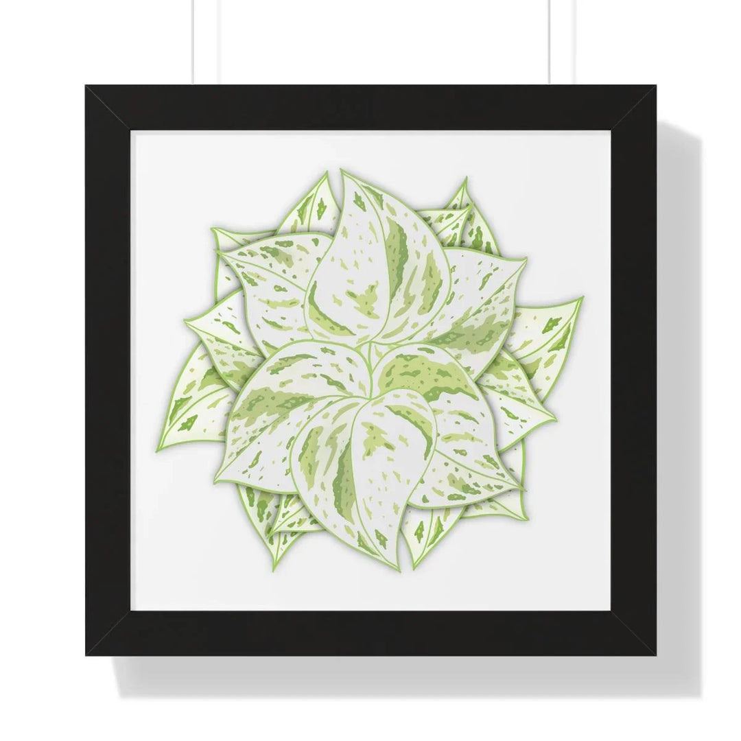 Snow Queen Pothos Framed Print, Poster, Laura Christine Photography & Design, Framed, Home & Living, Indoor, Paper, Posters, Laura Christine Photography & Design, laurachristinedesign.com
