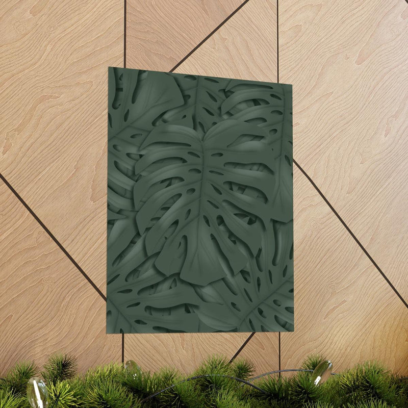 Deep Green Monstera Print, Poster, Laura Christine Photography & Design, Back to School, Home & Living, Indoor, Matte, Paper, Posters, Valentine&