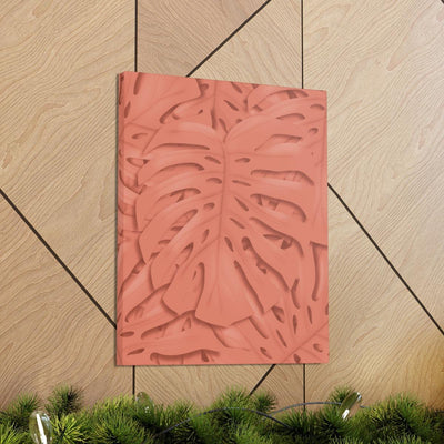 Coral Monstera Canvas, Canvas, Laura Christine Photography & Design, Art & Wall Decor, Canvas, Hanging Hardware, Home & Living, Indoor, Laura Christine Photography & Design, laurachristinedesign.com