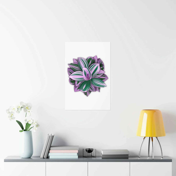 Tradescantia Nanouk Print – Botanical Wall Art on Museum-Grade Paper Poster Unframed