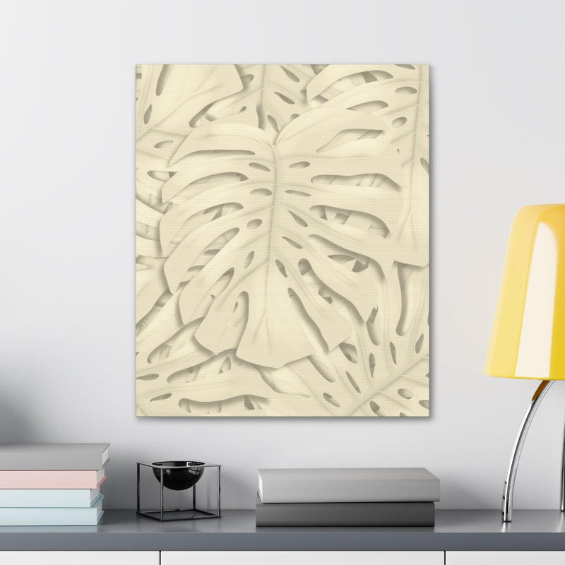 Soft Beige Monstera Canvas, Canvas, Laura Christine Photography & Design, Art & Wall Decor, Canvas, Hanging Hardware, Home & Living, Indoor, Laura Christine Photography & Design, laurachristinedesign.com