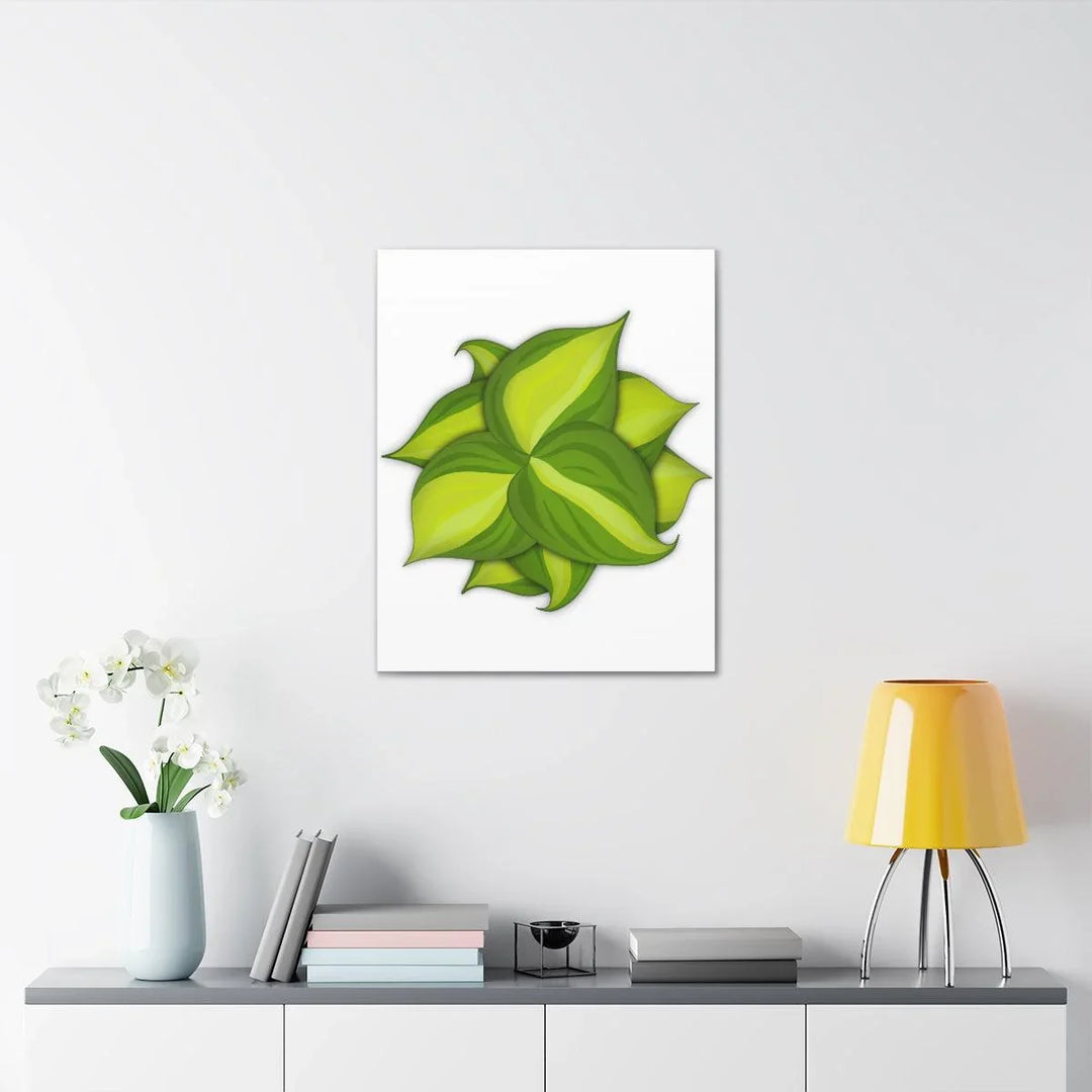 Philodendron Brasil Canvas - Botanical Canvas Art Print With Matte Finish & Durable Hanging - Laura Christine Photography & Design