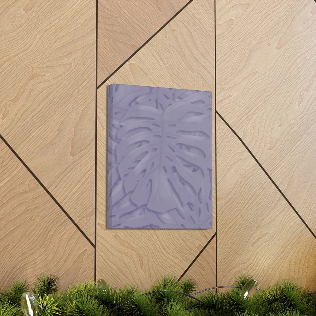 Violet Monstera Canvas – Durable Canvas Art Print With Matte Finish & Botanical Design