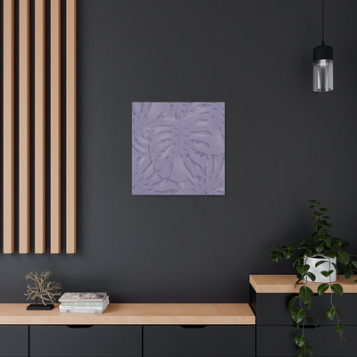 Violet Monstera Canvas