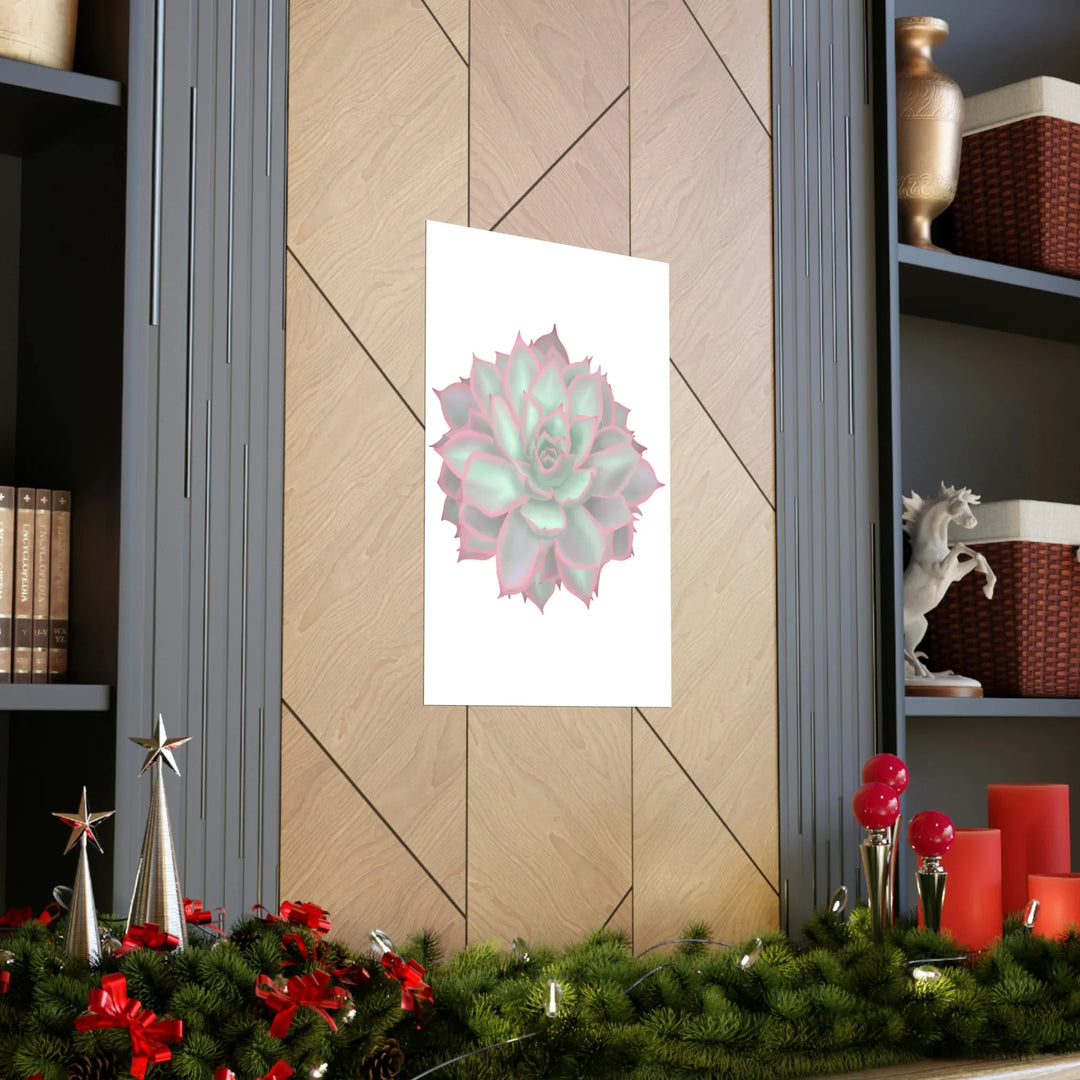 Echeveria Violet Queen Print – Succulent Wall Art | Botanical Poster On Museum Grade Paper