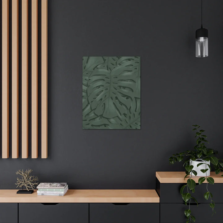 Monstera Canvas Art | Tropical Leaf Canvas Art Print - Matte Finish & Durable Cotton