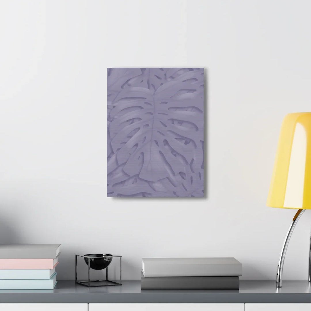 Violet Monstera Canvas – Durable Canvas Art Print With Matte Finish & Botanical Design